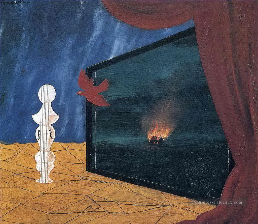 夜行性 1925年 ルネ・マグリット油絵